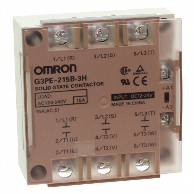 G3PE-215B-3H DC12-24 Omron Automation and Safety  Contactors (Solid State)